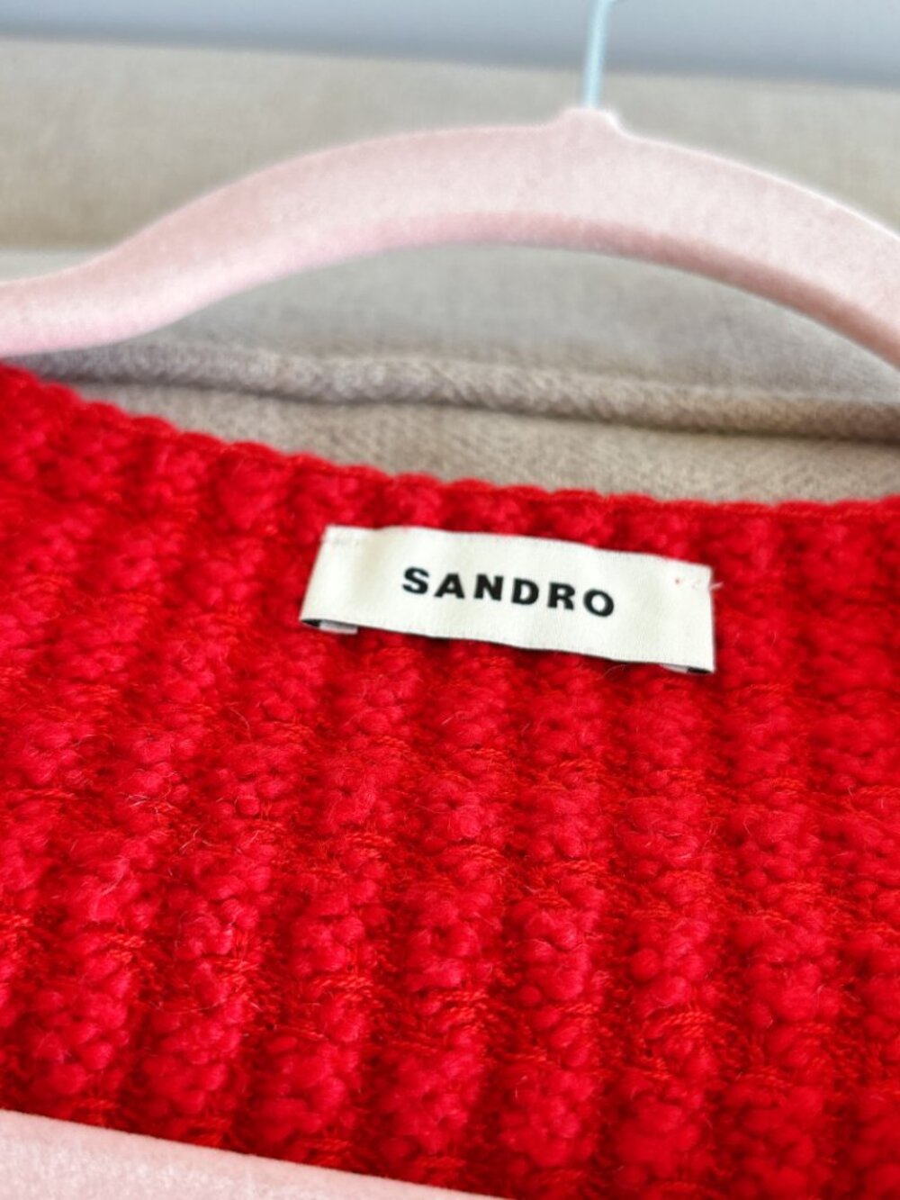 99% NEW SANDRO RED VEST - Picture 7 of 7
